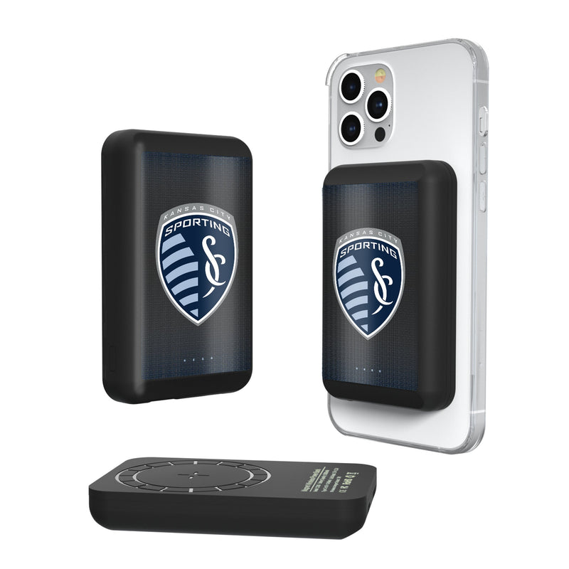 Sporting Kansas City   Linen Wireless Mag Power Bank