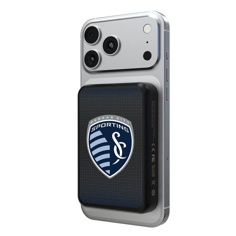 Sporting Kansas City Linen Wireless Mag Power Bank