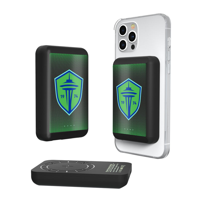 Seattle Sounders FC   Linen Wireless Mag Power Bank