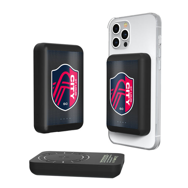 St. Louis CITY SC  Linen Wireless Mag Power Bank