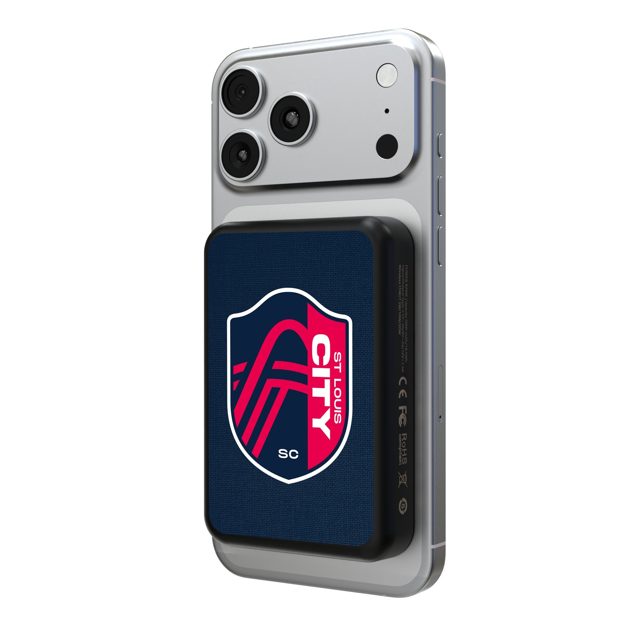 St. Louis CITY SC Solid Wireless Mag Power Bank