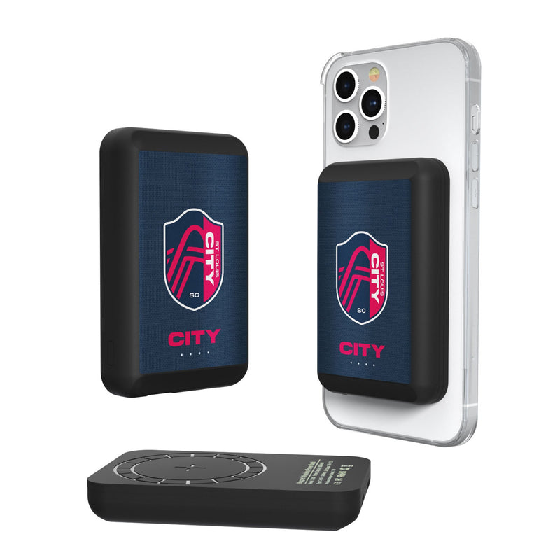 St. Louis CITY SC  Solid Wireless Mag Power Bank