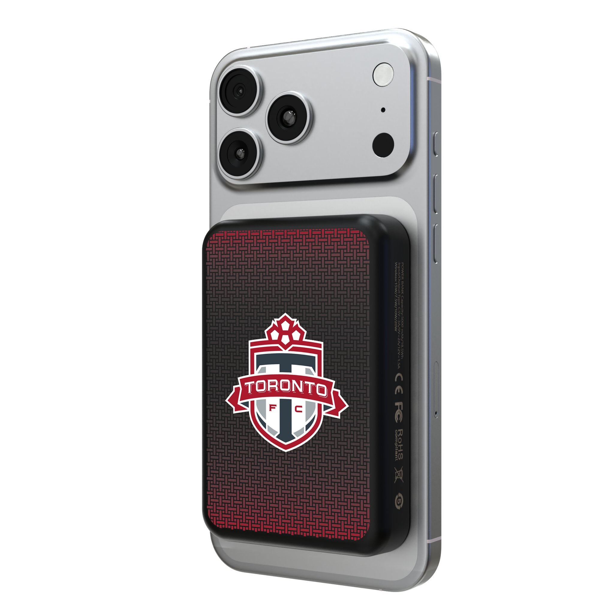 Toronto FC Linen Wireless Mag Power Bank