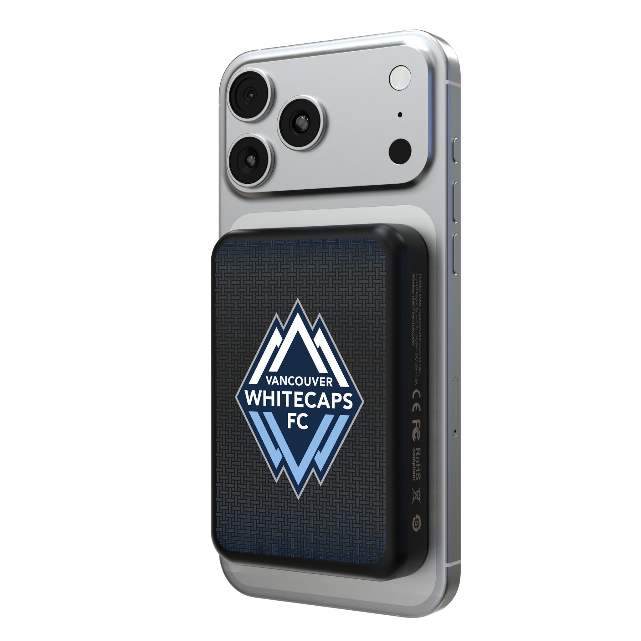 Vancouver Whitecaps Linen Wireless Mag Power Bank