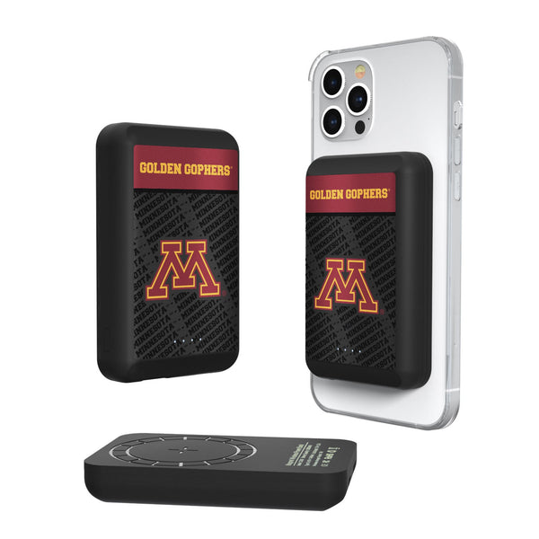 University of Minnesota Golden Gophers Endzone Plus Wireless Mag Power Bank