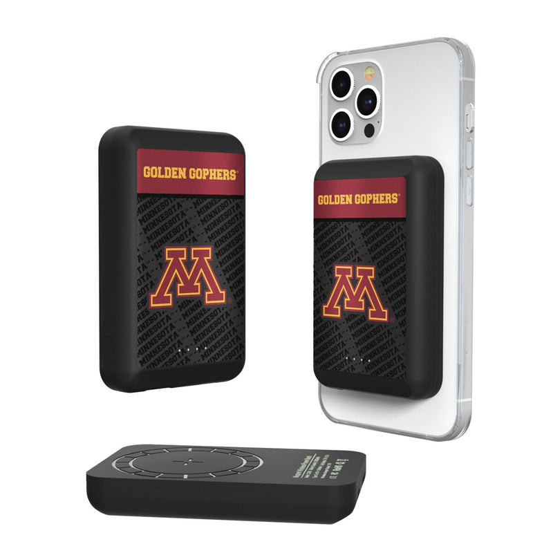 University of Minnesota Golden Gophers Endzone Plus Wireless Mag Power Bank