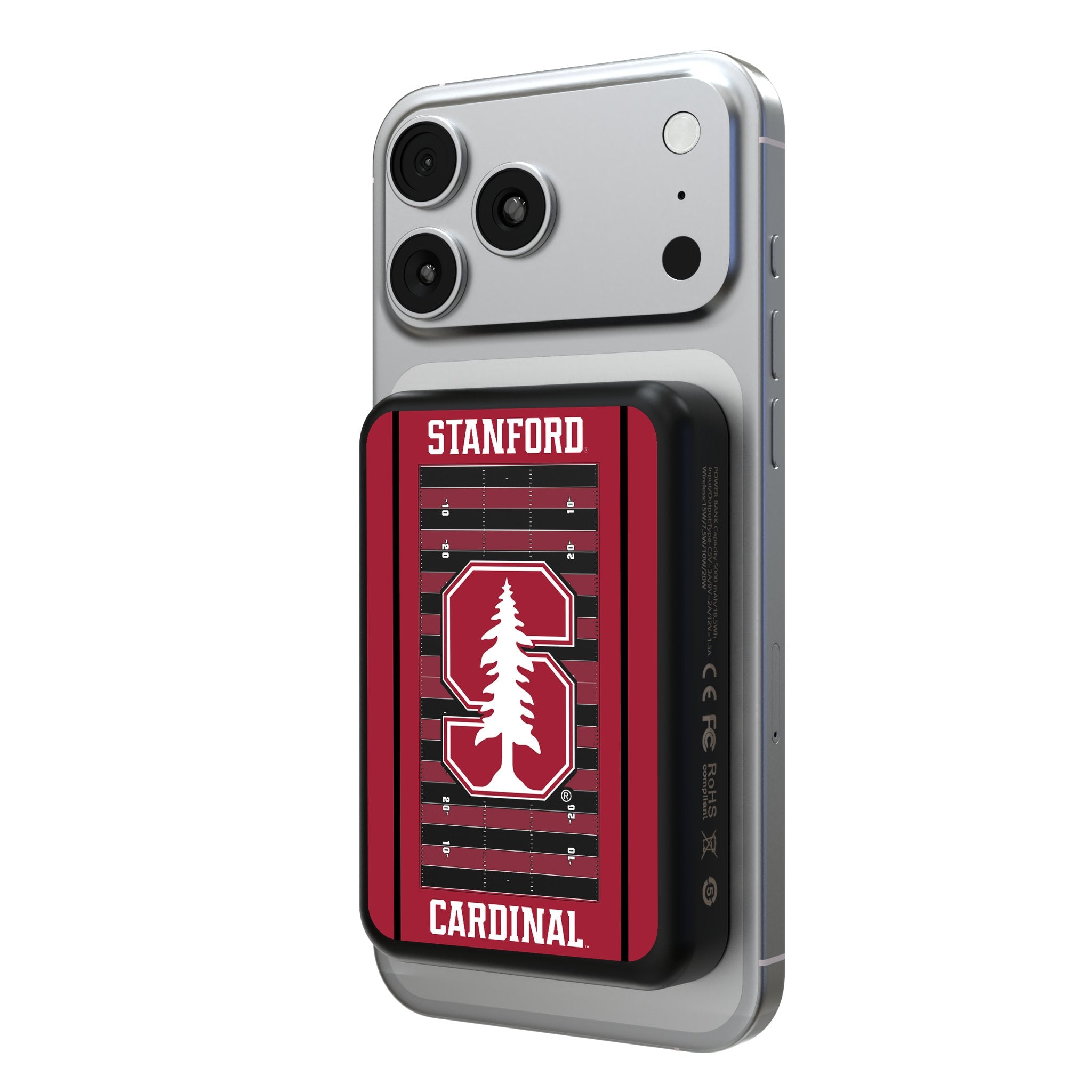 Stanford University Cardinal Field Wireless Mag Power Bank