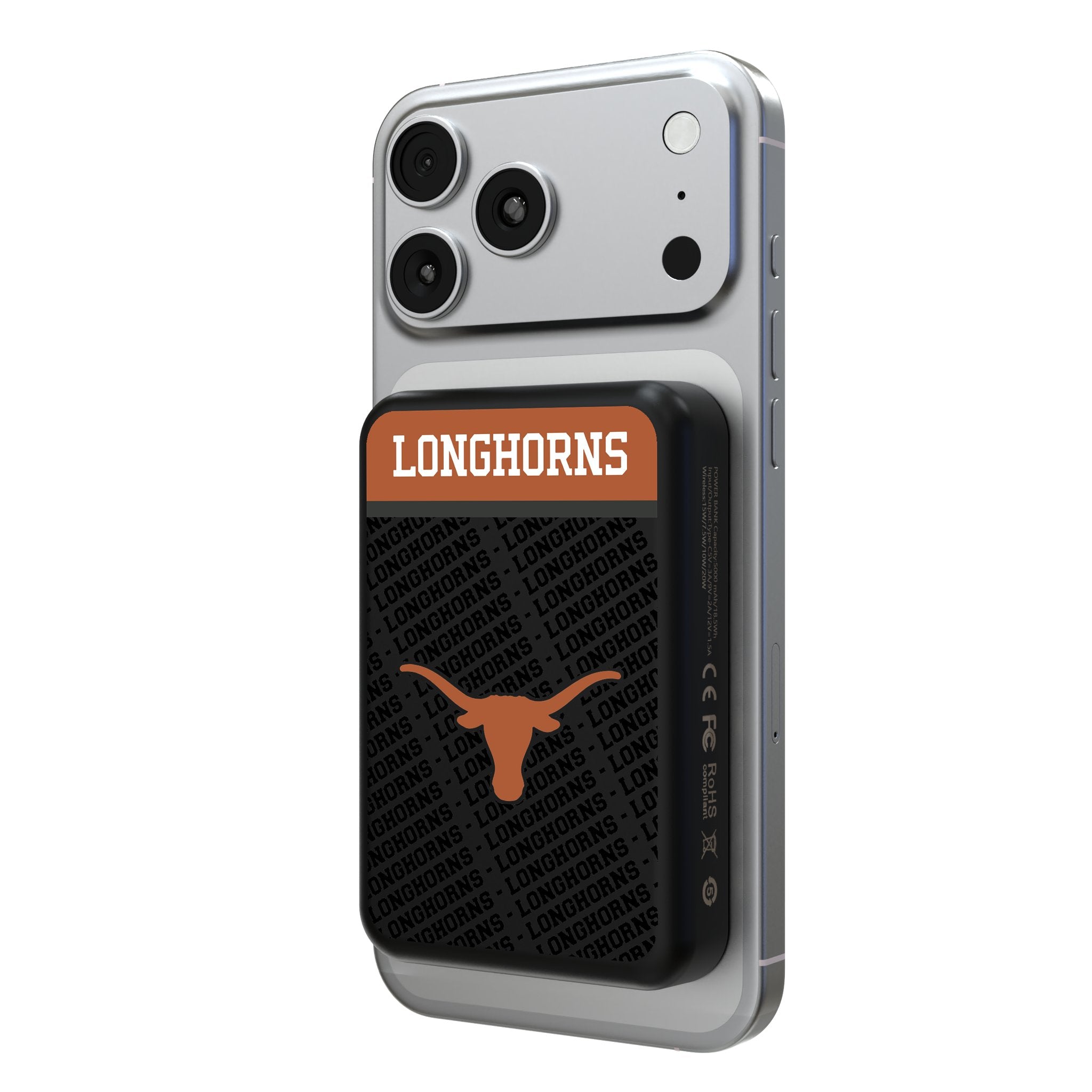 University of Texas Longhorns Endzone Plus Wireless Mag Power Bank