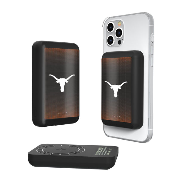 University of Texas Longhorns Linen Wireless Mag Power Bank