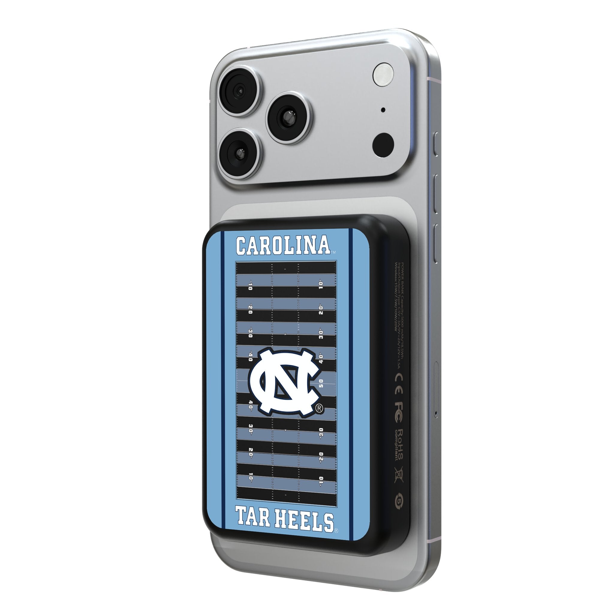 University of North Carolina Tar Heels Field Wireless Mag Power Bank