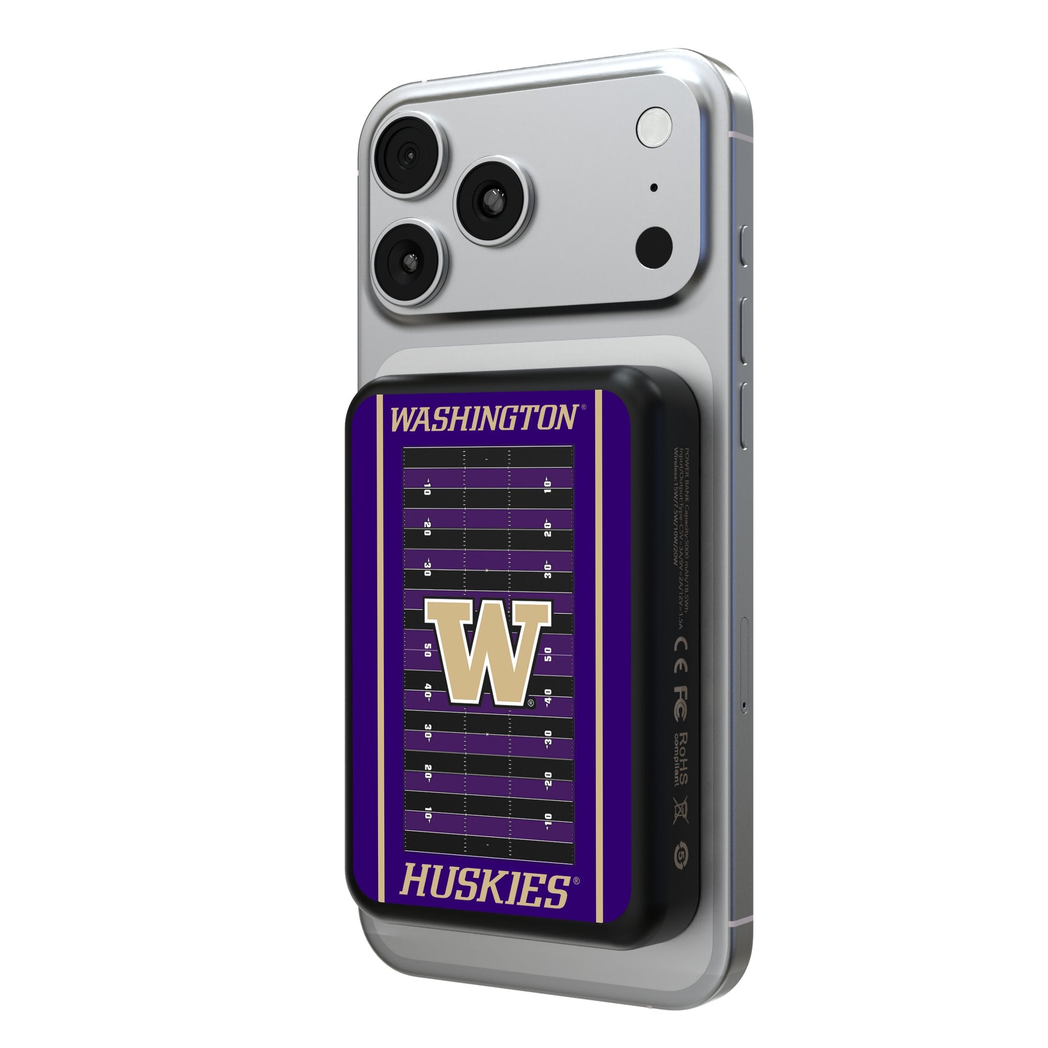 University of Washington Huskies Field Wireless Mag Power Bank