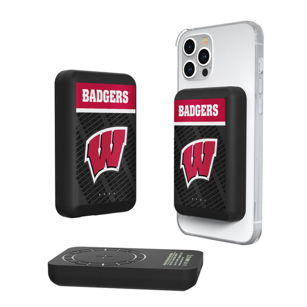 University of Wisconsin Badgers Endzone Plus Wireless Mag Power Bank