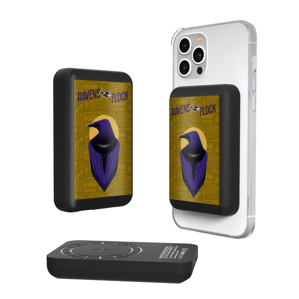 Baltimore Ravens 2024 Illustrated Limited Edition Wireless Mag Power Bank