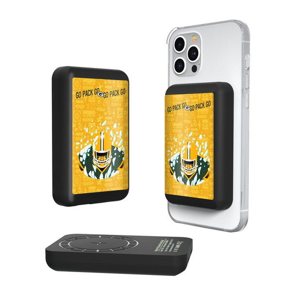 Green Bay Packers 2024 Illustrated Limited Edition Wireless Mag Power Bank