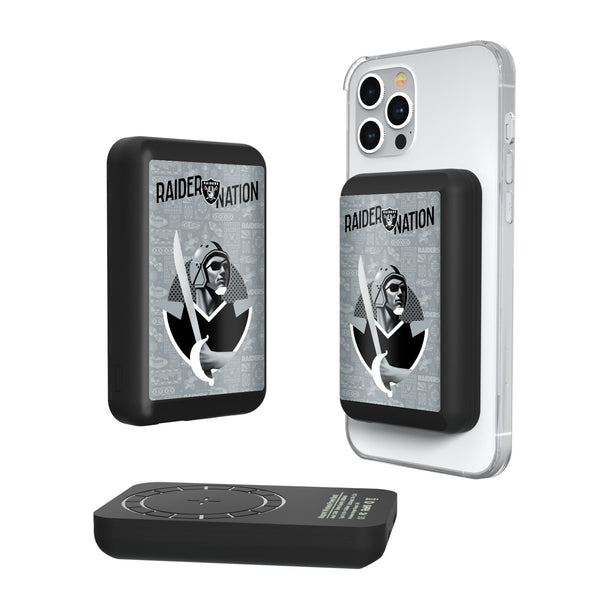 Las Vegas Raiders 2024 Illustrated Limited Edition Wireless Mag Power Bank