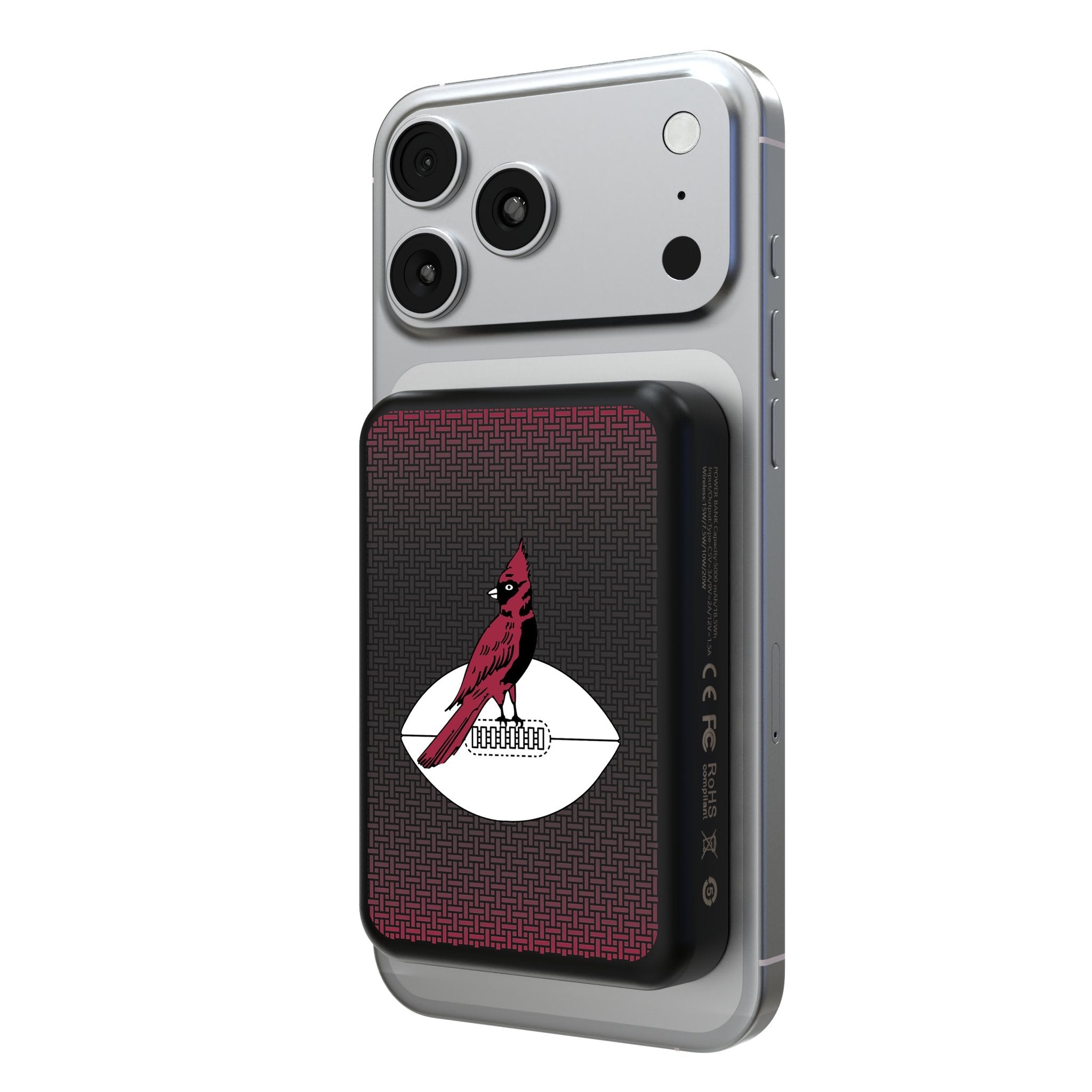 Chicago Cardinals 1947-1959 Historic Collection Linen Wireless Mag Power Bank