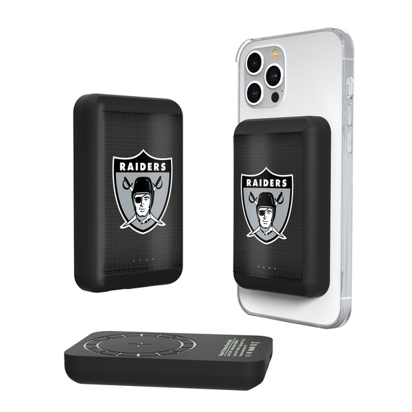 Oakland Raiders 1963 Historic Collection Linen Wireless Mag Power Bank