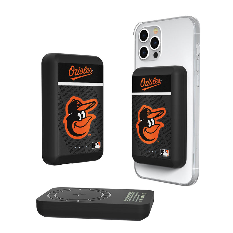 Baltimore Orioles Endzone Plus Wireless Mag Power Bank