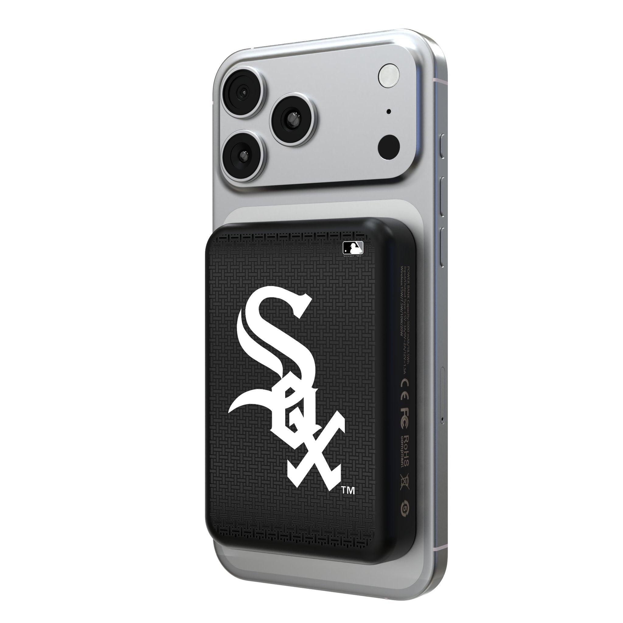 Chicago White Sox Linen Wireless Mag Power Bank