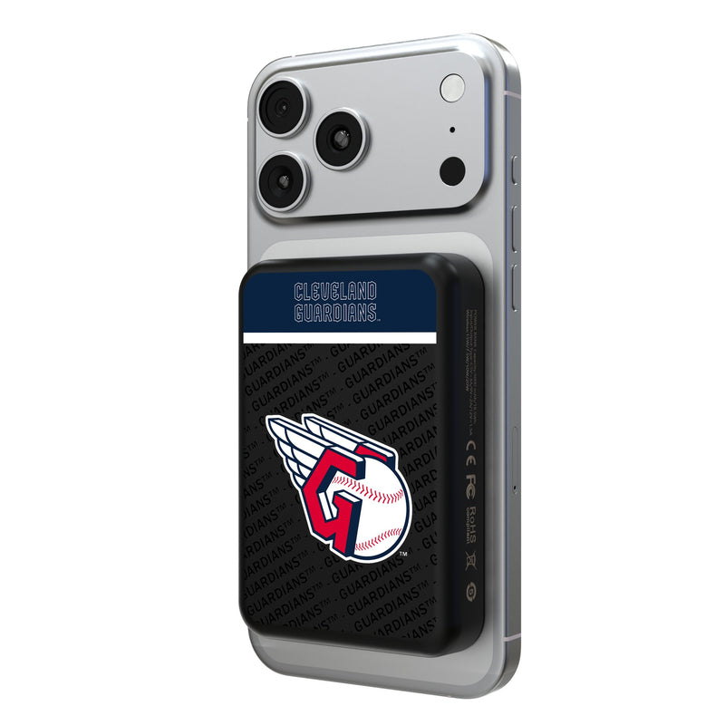 Cleveland Guardians Endzone Plus Wireless Mag Power Bank
