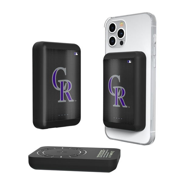 Colorado Rockies Linen Wireless Mag Power Bank