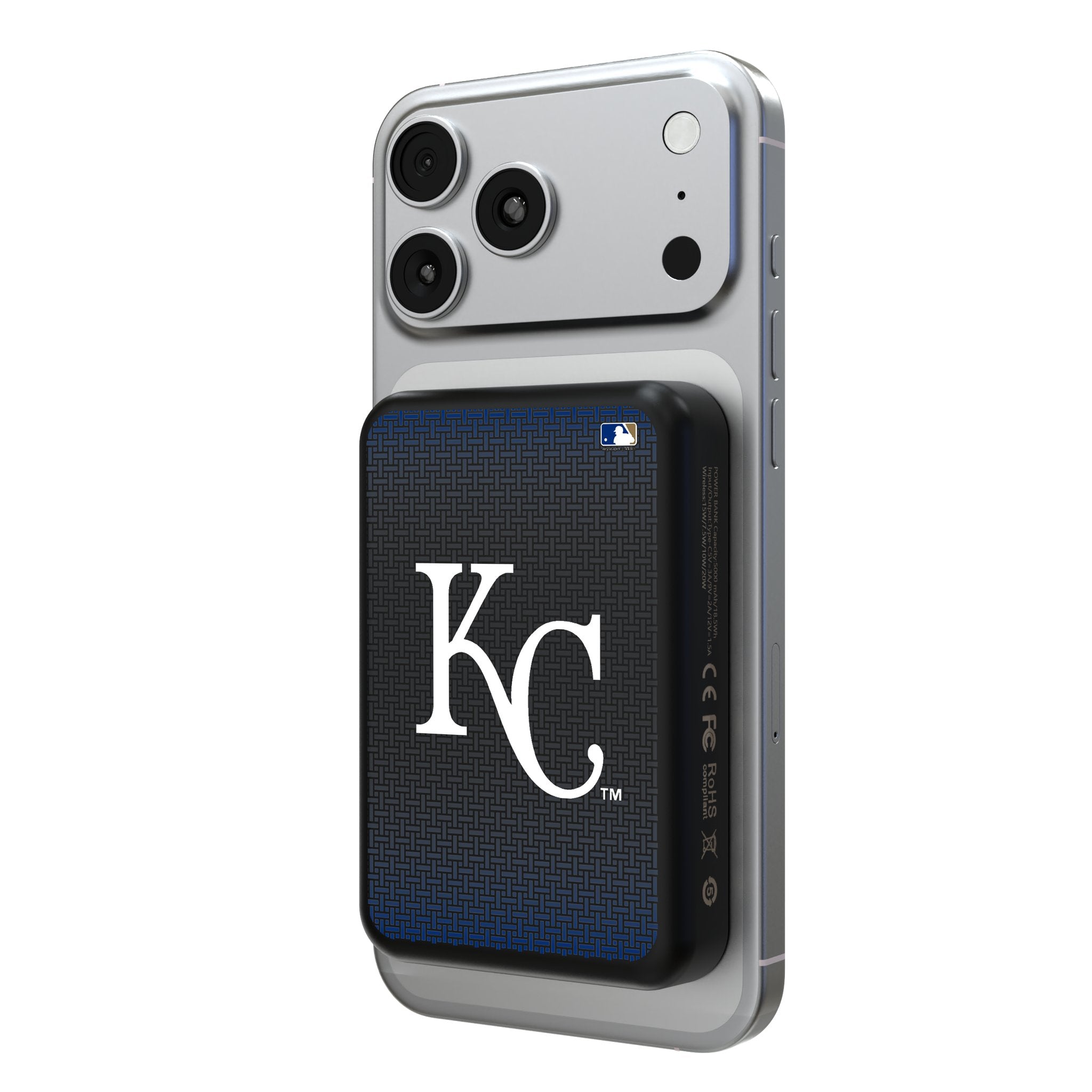 Kansas City Royals Linen Wireless Mag Power Bank