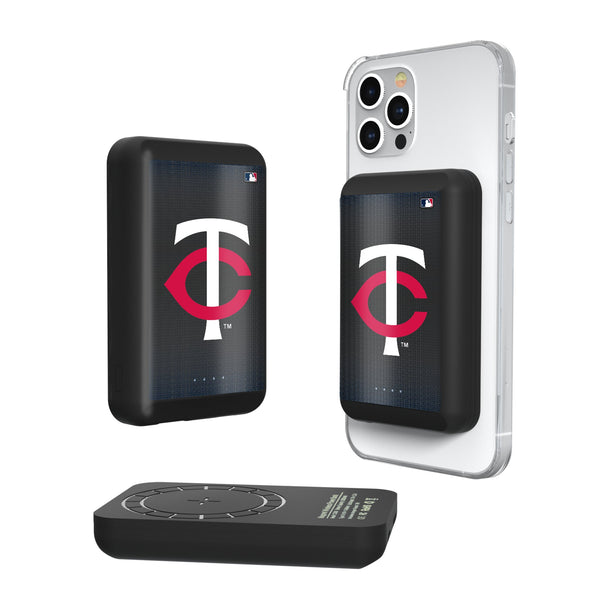 Minnesota Twins Linen Wireless Mag Power Bank