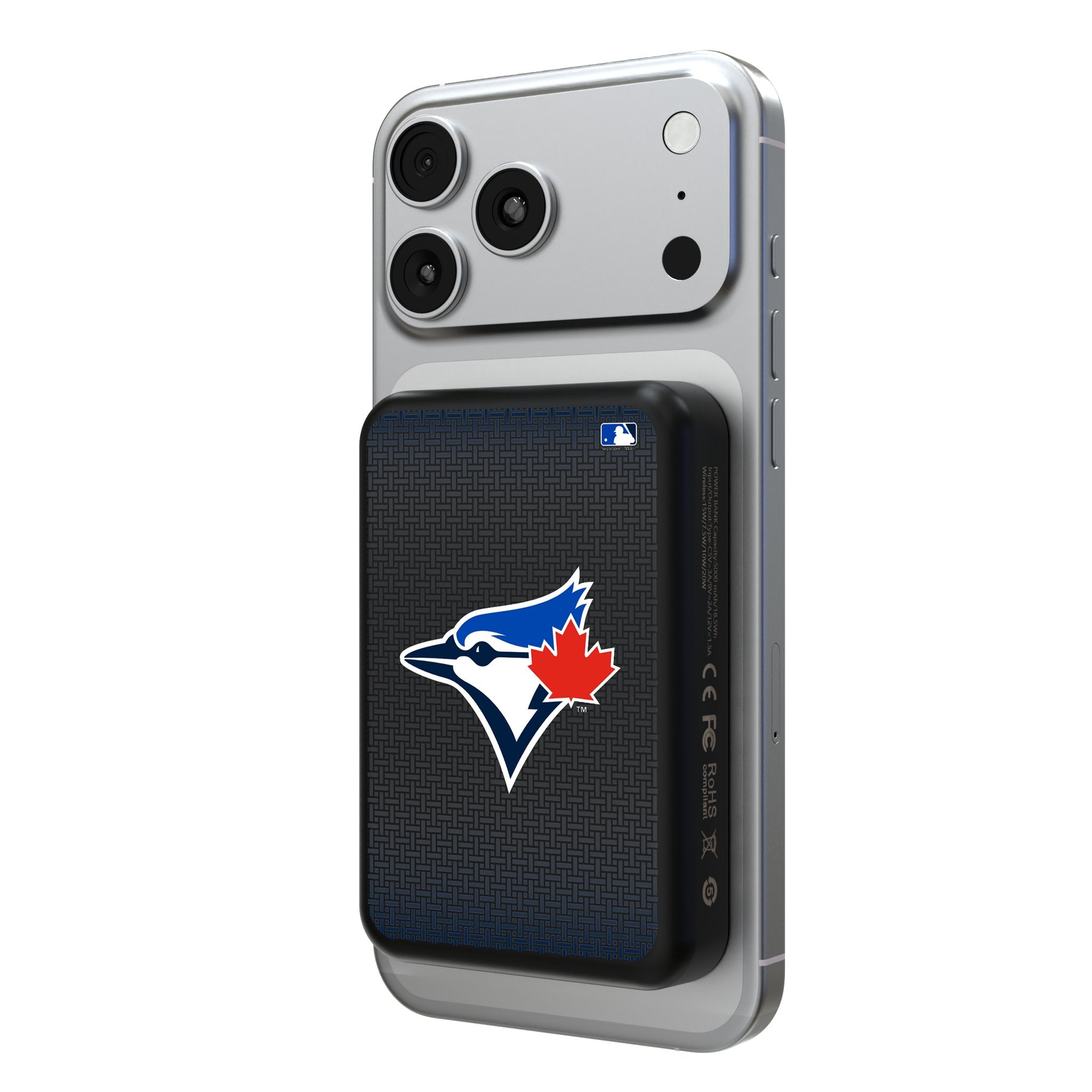 Toronto Blue Jays Linen Wireless Mag Power Bank