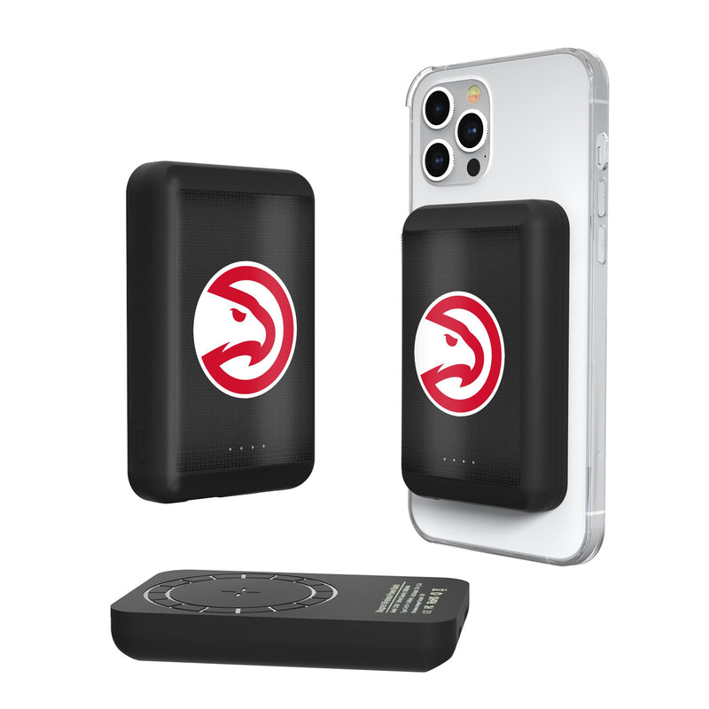 Atlanta Hawks Linen Wireless Mag Power Bank