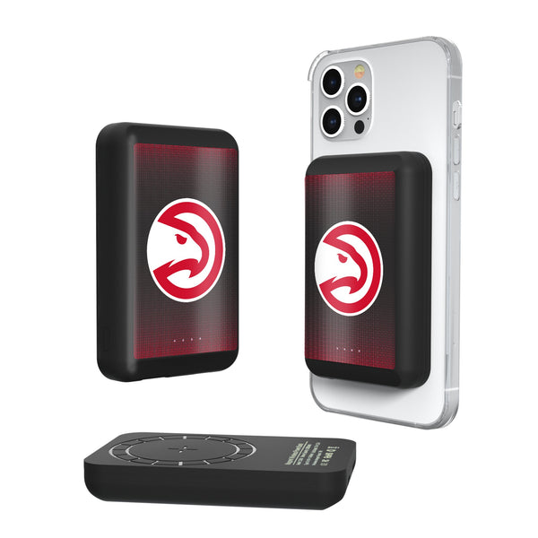 Atlanta Hawks Linen Wireless Mag Power Bank