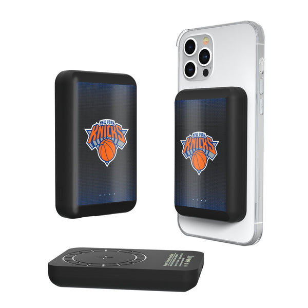 New York Knicks Linen Wireless Mag Power Bank