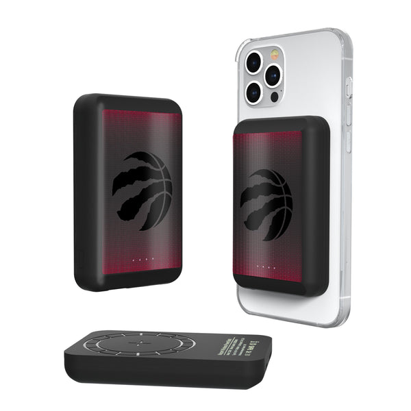 Toronto Raptors Linen Wireless Mag Power Bank