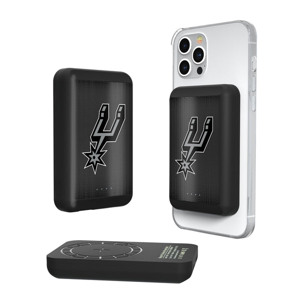 San Antonio Spurs Linen Wireless Mag Power Bank