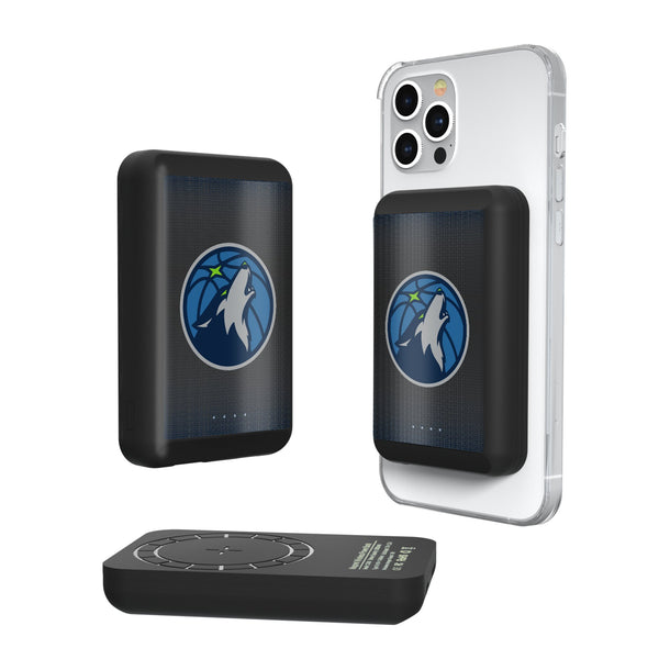 Minnesota Timberwolves Linen Wireless Mag Power Bank