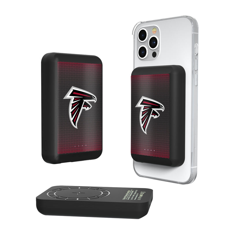 Atlanta Falcons Linen Wireless Mag Power Bank