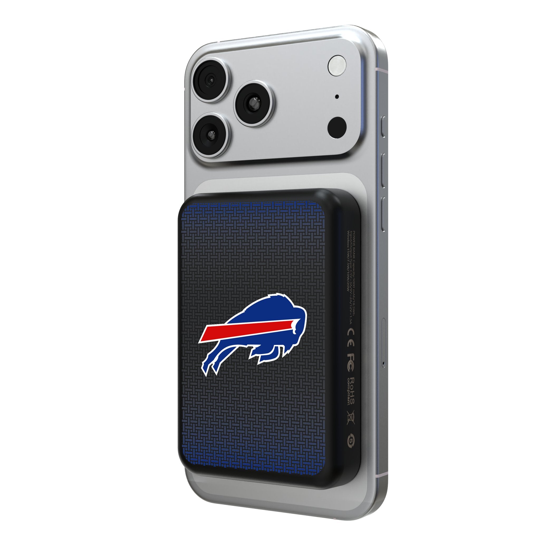 Buffalo Bills Linen Wireless Mag Power Bank