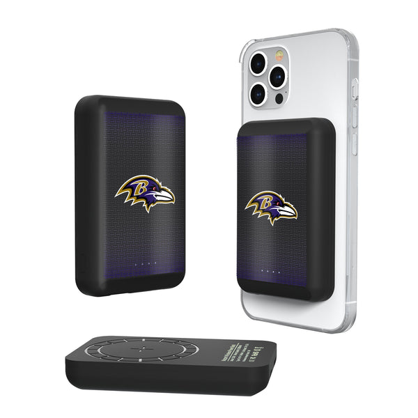 Baltimore Ravens Linen Wireless Mag Power Bank