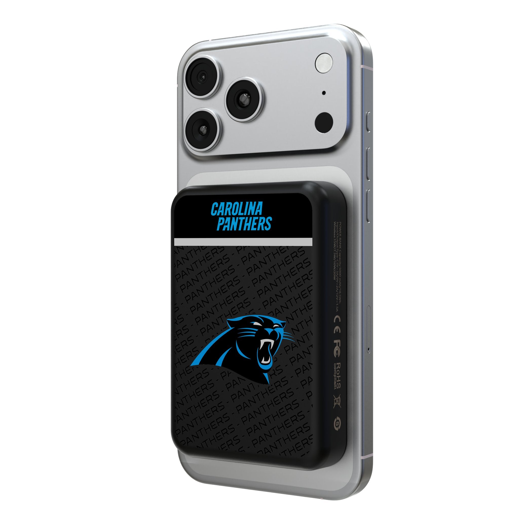 Carolina Panthers Endzone Plus Wireless Mag Power Bank