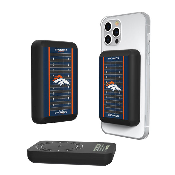 Denver Broncos Field Wireless Mag Power Bank