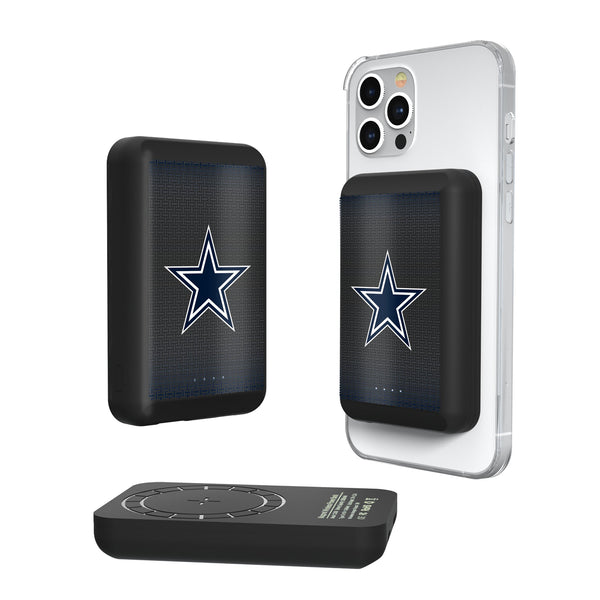 Dallas Cowboys Linen Wireless Mag Power Bank