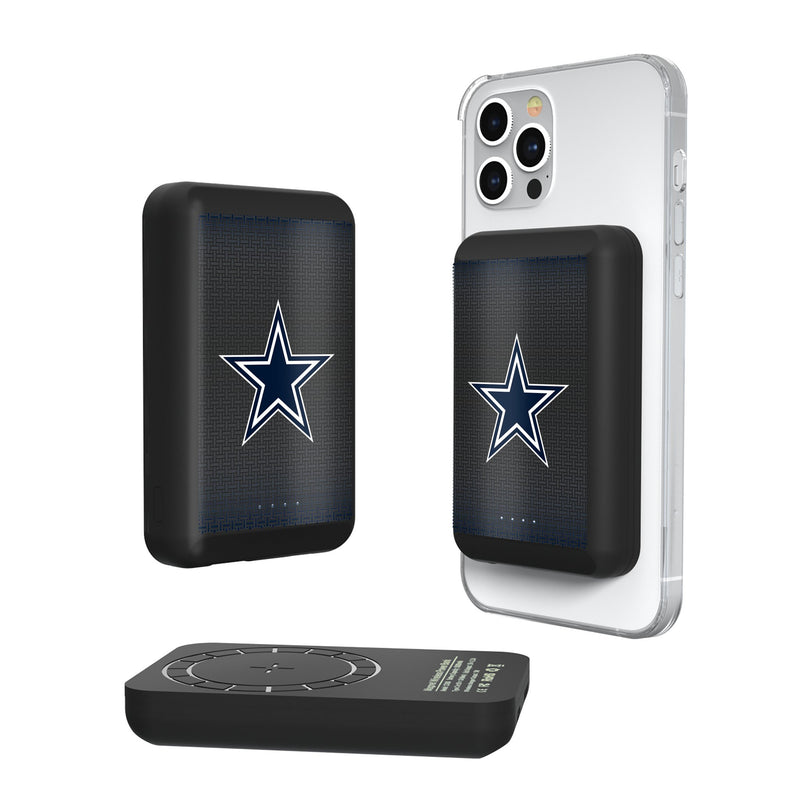 Dallas Cowboys Linen Wireless Mag Power Bank