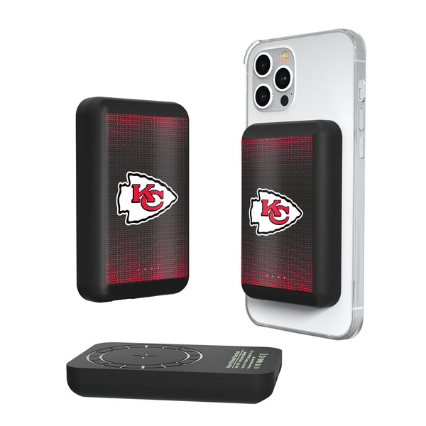 Kansas City Chiefs Linen Wireless Mag Power Bank