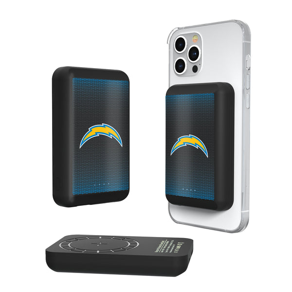 Los Angeles Chargers Linen Wireless Mag Power Bank