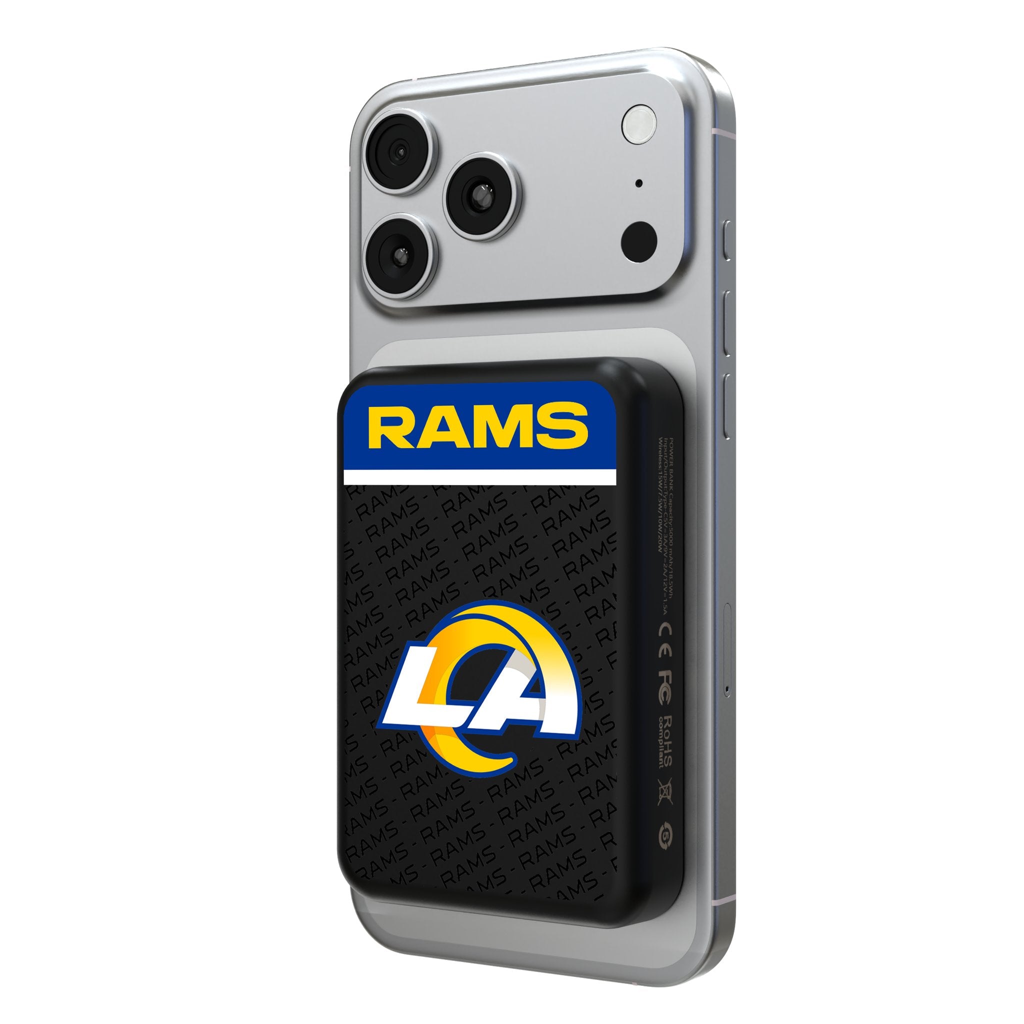 Los Angeles Rams Endzone Plus Wireless Mag Power Bank