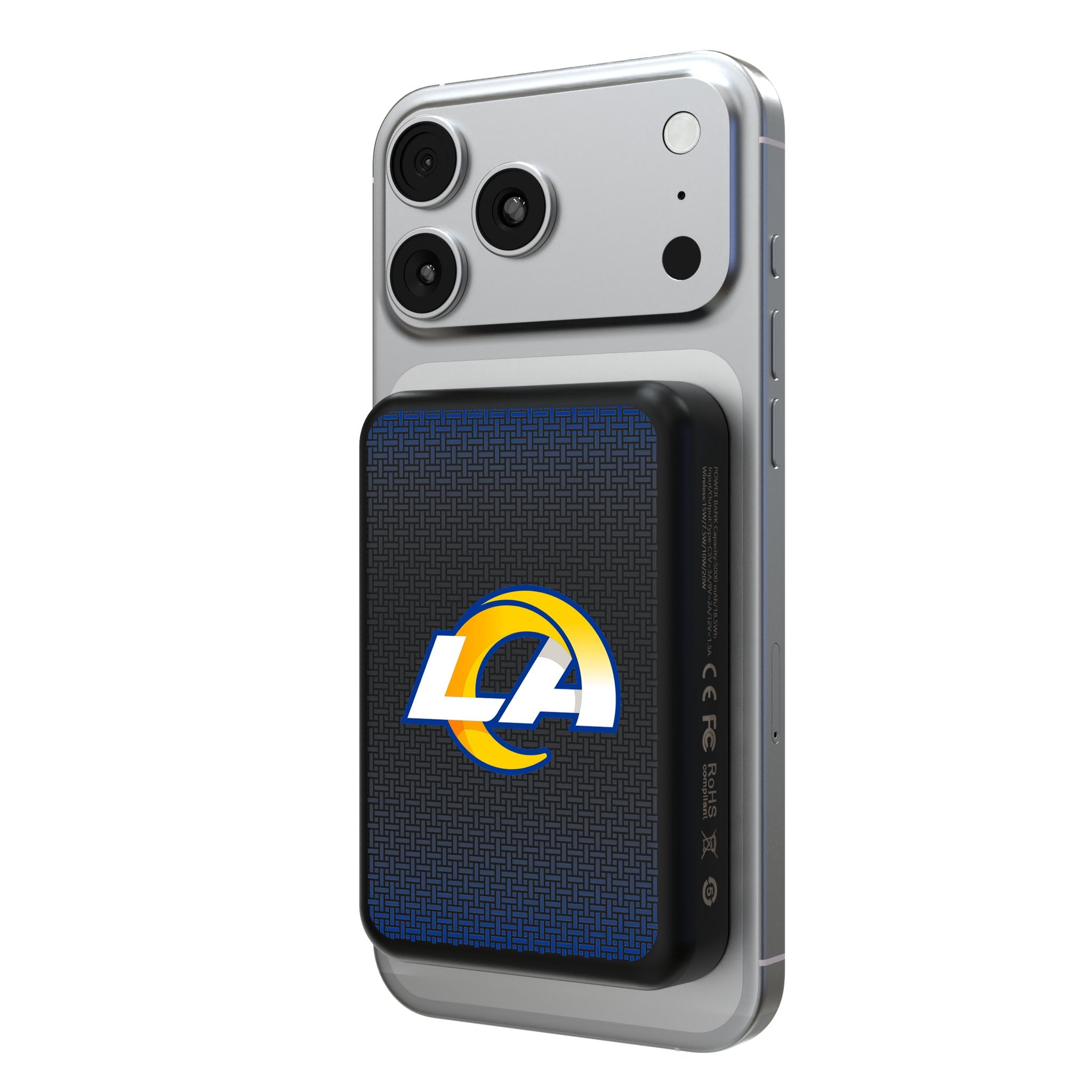 Los Angeles Rams Linen Wireless Mag Power Bank