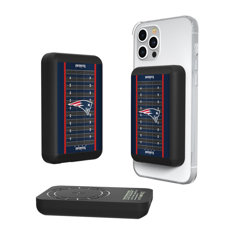 New England Patriots Field Wireless Mag Power Bank