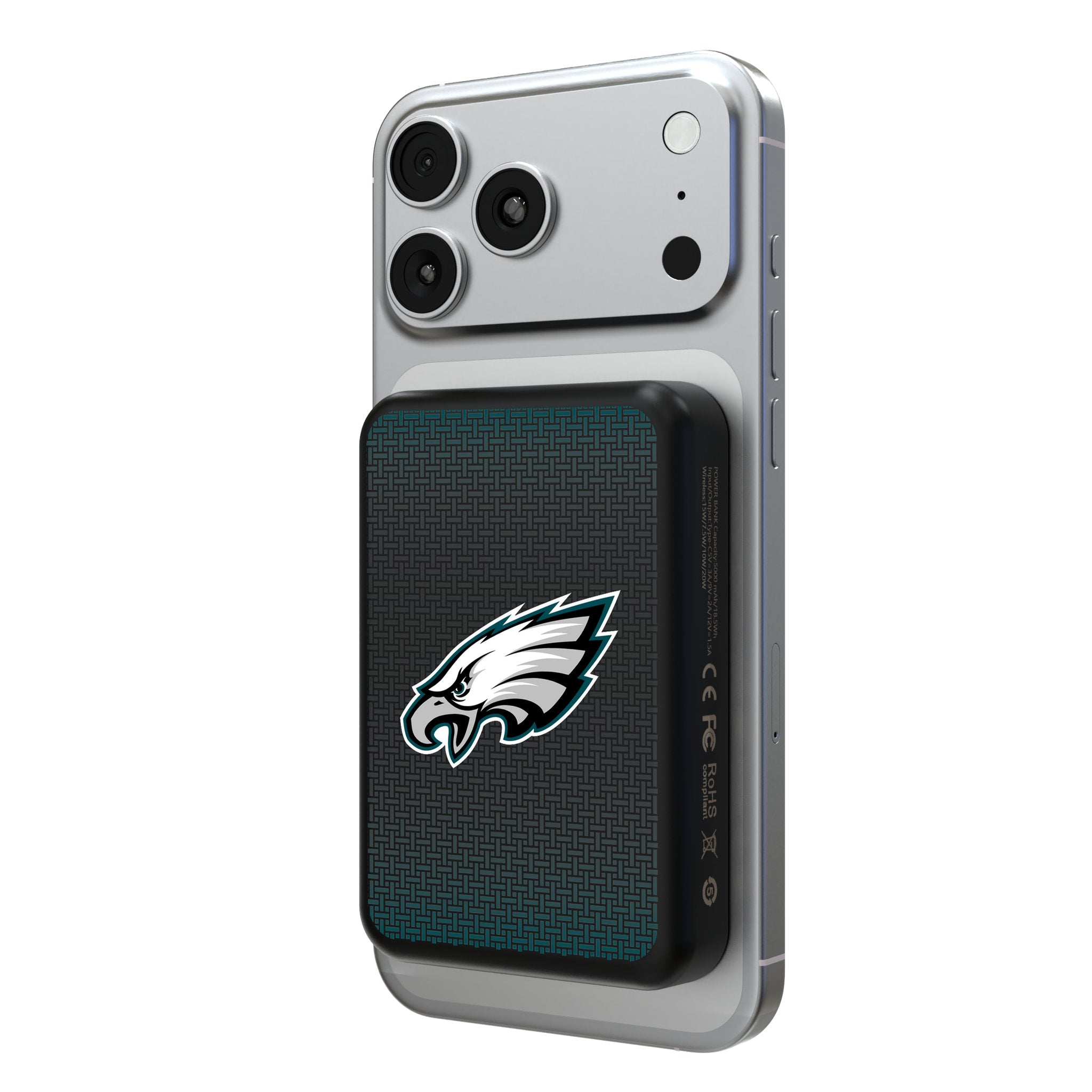 Philadelphia Eagles Linen Wireless Mag Power Bank