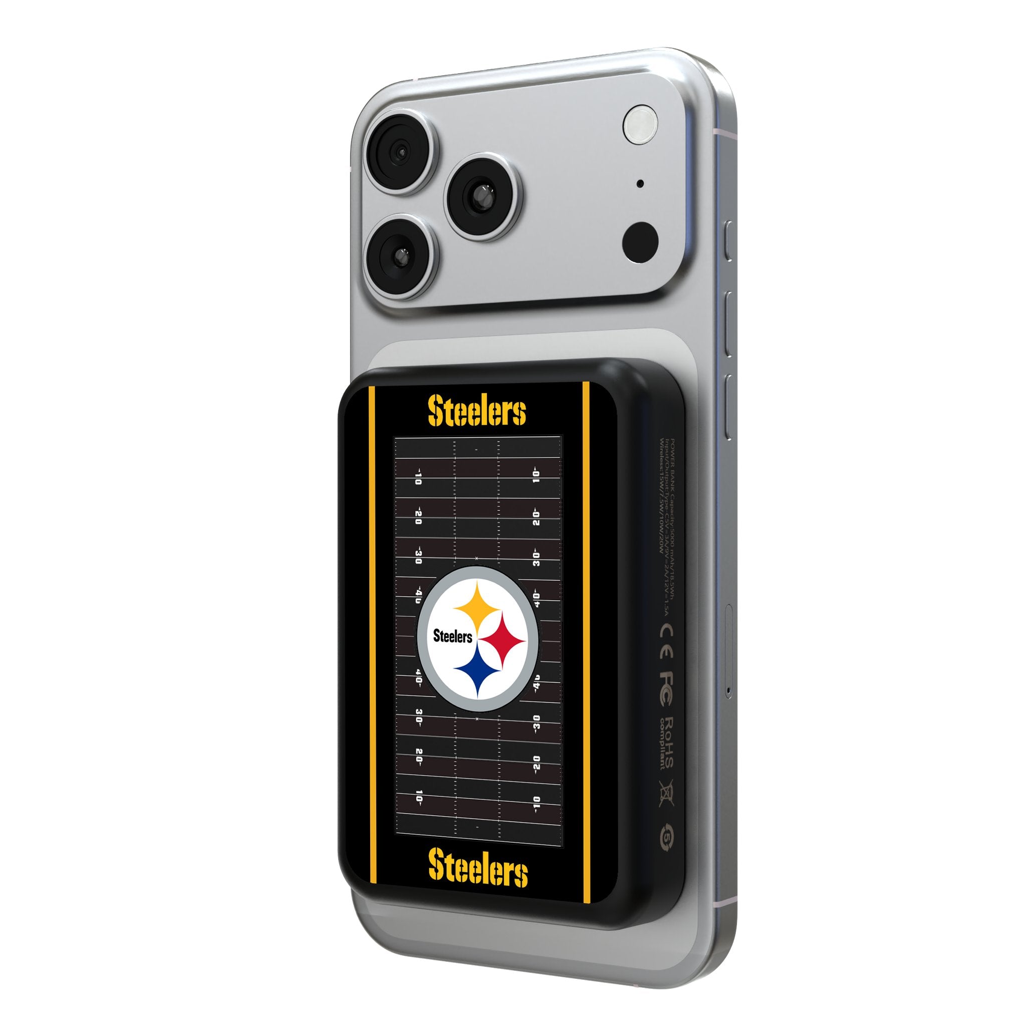 Pittsburgh Steelers Field Wireless Mag Power Bank