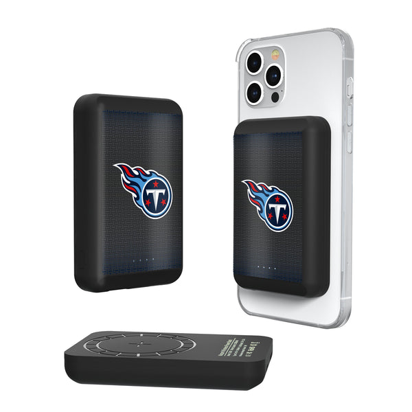 Tennessee Titans Linen Wireless Mag Power Bank