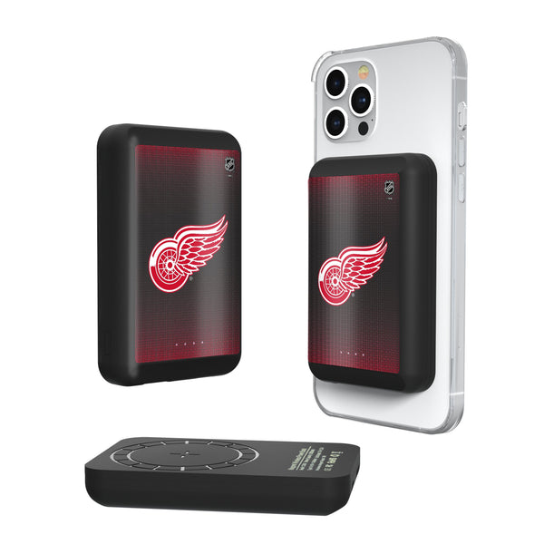 Detroit Red Wings Linen Wireless Mag Power Bank